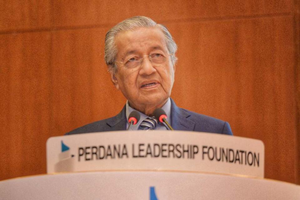 Prime Minister Tun Dr Mahathir speaks during the soft launch of Kuala Lumpur Summit in Putrajaya November 21, 2019. ― Picture by Shafwan Zaidon