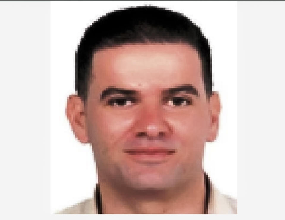 This undated photo provided by Italian Criminal Police shows Raffaele Imperiale, an alleged kingpin in the Naples-based Camorra organized crime syndicate, arrested in Dubai, Naples-based police said Thursday Aug.19, 2021. One of Italy's most wanted men, an alleged top drug trafficker suspected of having bought two stolen Van Gogh paintings on the black market, was arrested on Aug. 4, said Italy's state police and financial crimes police corps in a joint statement. (Italian Police via AP)