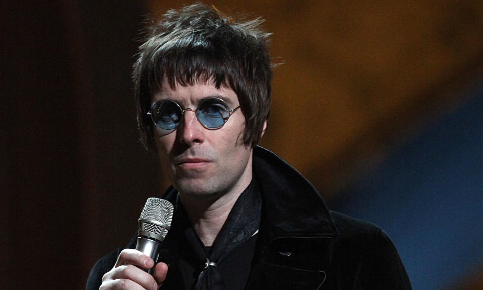 <p>Liam Gallagher put on a typical Liam Gallagher display at the 2010 Brits when he threw Oasis' award for Best Album of 30 Years for <em>(What’s The Story) Morning Glory?</em> into the audience along with the microphone after a sweaty acceptance speech. He was then launched into a feud with host Peter Kay who called him a "k**bhead", as he retaliated by <a data-i13n="cpos:1;pos:1" href="https://twitter.com/liamgallagher/status/9237577581?lang=en" rel="nofollow noopener" target="_blank" data-ylk="slk:calling him a "fat f***";cpos:1;pos:1;elm:context_link;itc:0;sec:content-canvas" class="link ">calling him a "fat f***"</a>. (PA)</p> 