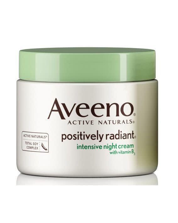 8) Aveeno Positively Radiant Night Cream