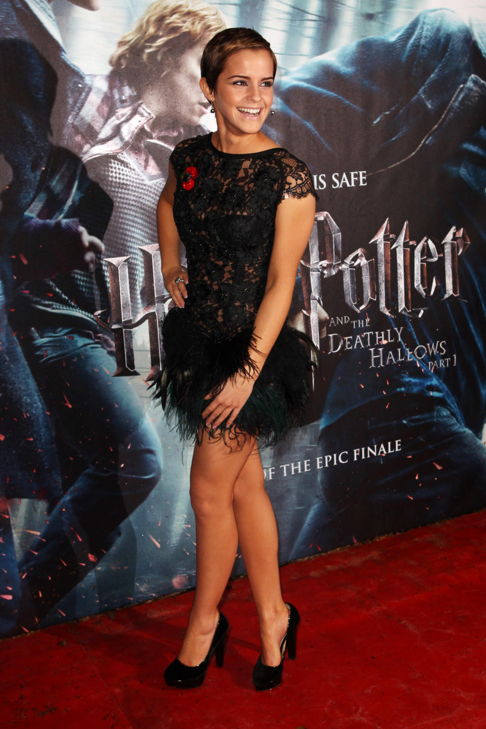 November 2010: Emma Watson at the UK premiere of Harry Potter and the Deathly Hallows: Part 1