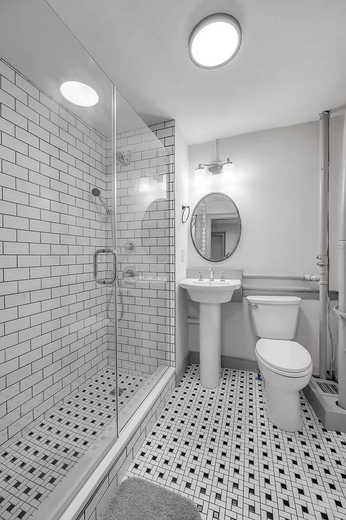 The full bathroom at the Rankin House, a historic home now up for sale in Lexington located at 317 South Mill St. Photos shared with permission from the seller.