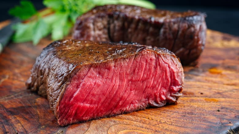 Broiled steak