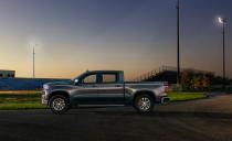 <p><a rel="nofollow noopener" href="https://www.caranddriver.com/news/2019-chevrolet-silverado-1500-photos-and-info-news" target="_blank" data-ylk="slk:The 2019 Silverado 1500;elm:context_link;itc:0;sec:content-canvas" class="link ">The 2019 Silverado 1500</a> isn’t just lighter than its predecessor, it’s also bigger, with a wheelbase that’s as much as 3.9 inches longer than the current truck’s. Overall length is up as well, with the new truck casting a shadow 1.6 inches longer than before.</p>