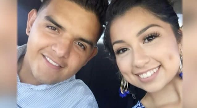 Ms Guerrero with her husband. Source: WFAA