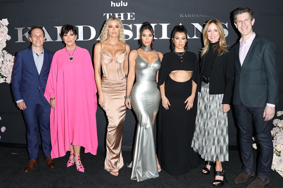 Rob Mills, Kris Jenner, Khloé Kardashian, Kim Kardashian, Kourtney Kardashian, Dana Walden and Craig Erwich - Credit: Courtesy of  Shannon Watts