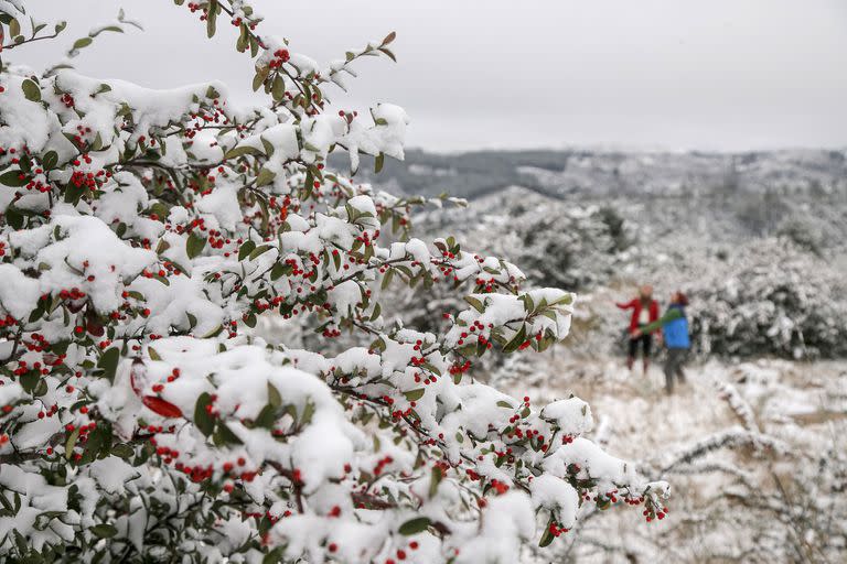 Nevada en el Valle de Calamuchita, Villa Berna, Córdoba