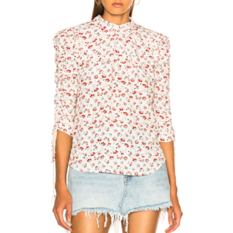 <a rel="nofollow noopener" href="https://rstyle.me/n/c65qmbchdw" target="_blank" data-ylk="slk:Howell Blouse, Veronica Beard, $395;elm:context_link;itc:0;sec:content-canvas" class="link ">Howell Blouse, Veronica Beard, $395</a>