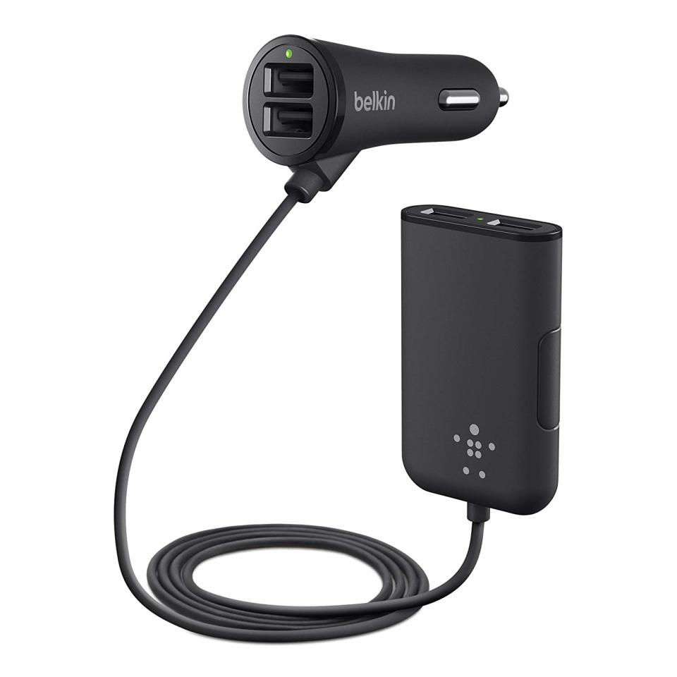 Belkin Road Rockstar has four power charging slots for your road trip