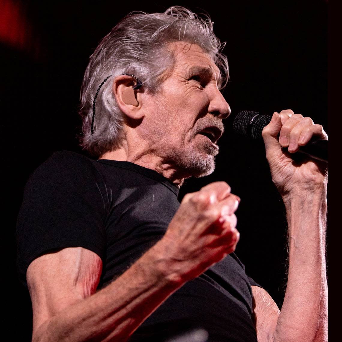 Roger Waters in concert at Raleigh, N.C.’s PNC Arena, Thursday night, Aug. 18, 2022. The show featured 20 Pink Floyd and Waters songs including “Comfortably Numb” and “Wish You Were Here”.