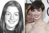 <p><b>Anne Hathaway (Best Supporting Actress)</b><br>Nominated for: Les Miserables<br><br>Spot the difference. Has Anne Hathaway literally always looked the same? Here she is, aged just 14, in her 1997 high school photo.</p>
