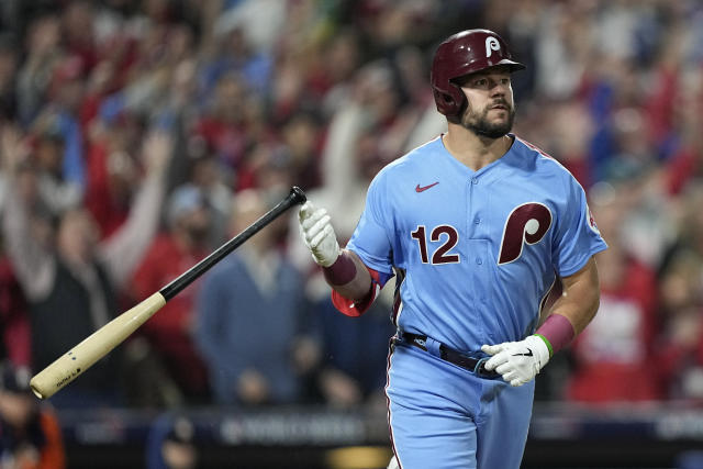 Phillies' Kyle Schwarber immediately ends Astros' repeat no-hitter bid