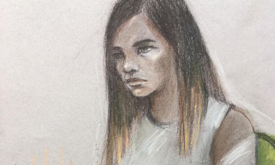 Court sketch of Safaa Boular.