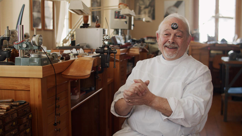 Watchmaker Philippe Dufour in his atelier. - Credit: Courtesy of Michael Culyba