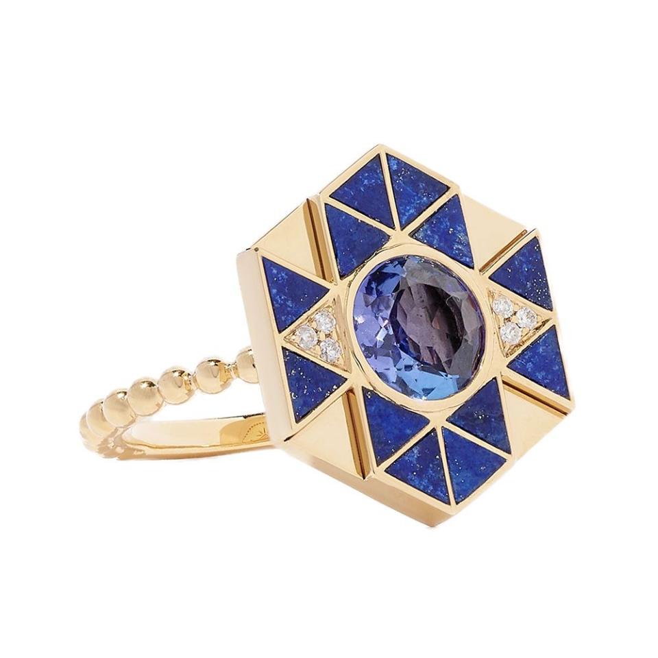 18-Karat Gold Multi-Stone Ring