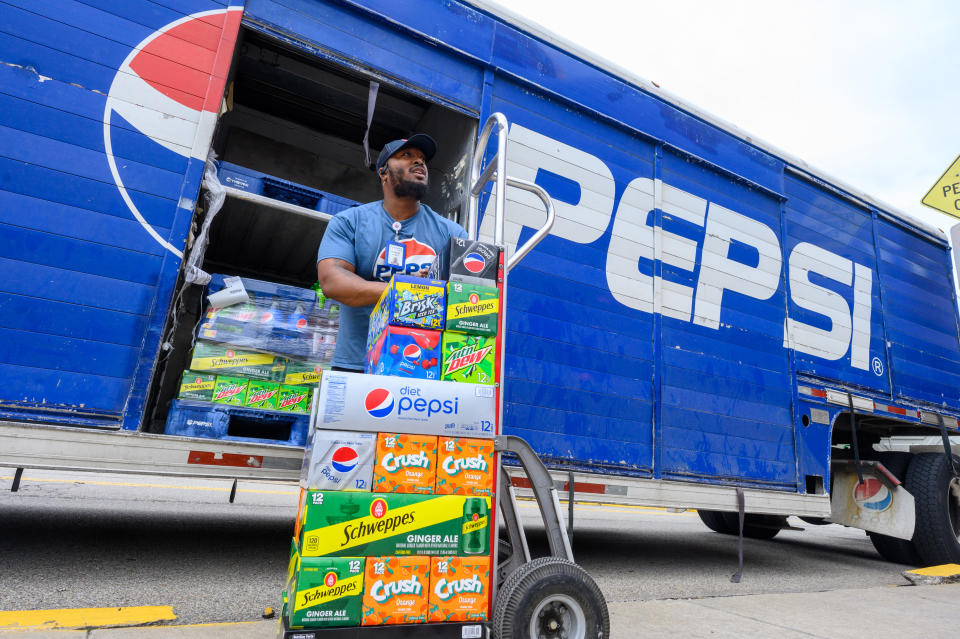PITTSBURGH, PENNSYLVANIA - MAY 03: Pepsi delivers product to and restocks famed vending machine at Pittsburgh’s Fire Station 27 in time for May the Fourth on May 03, 2022 in Pittsburgh, Pennsylvania. (Photo by Justin Merriman/Getty Images for Pepsi)