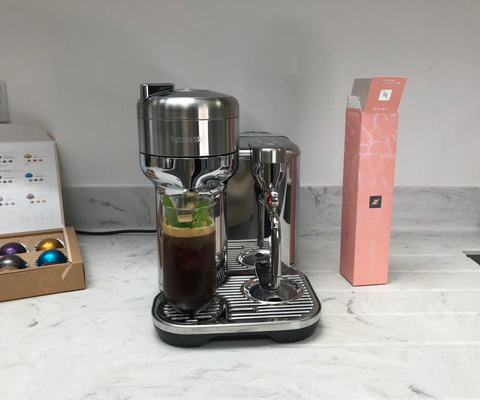 breville nespresso vertuo creatista making cold brew