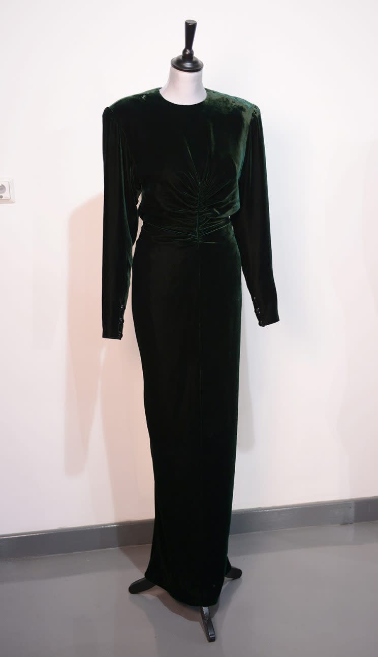 A silk velvet dress Princess Diana wore 30 years ago.