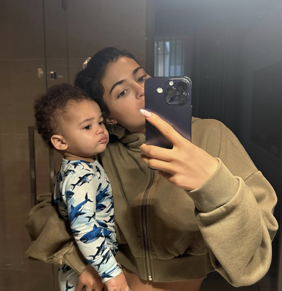 Kylie Jenner shared photos with her son, Aire. (Kylie Jenner / @kyliejenner on Instagram)