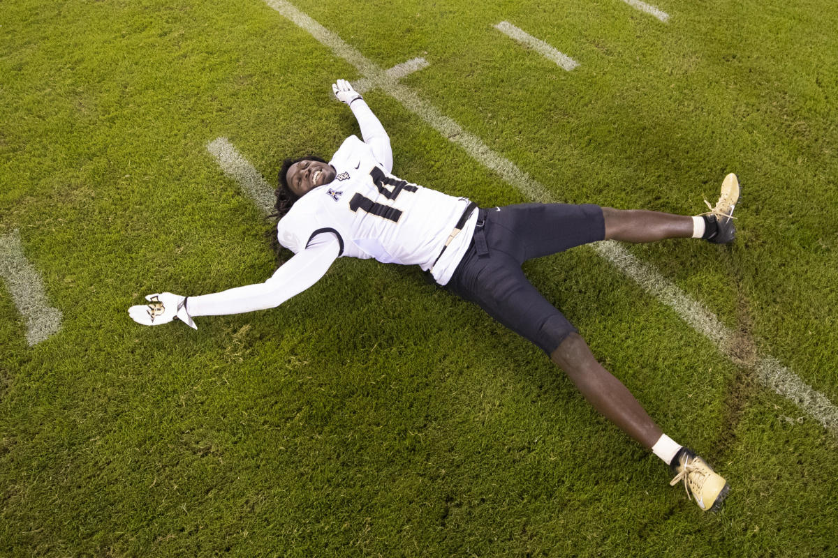 football laying on field