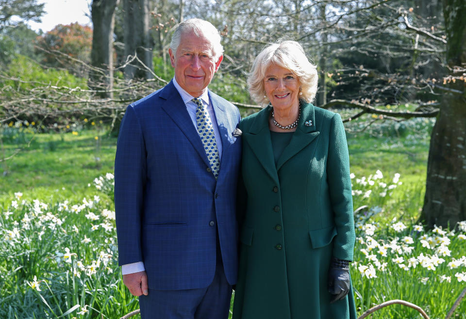 BELFAST, NORTHERN IRELAND - APRIL 09: Prince Charles, Prince of Wales and Camilla, Duchess of Cornwall attend the reopening of Hillsborough Castle on April 09, 2019 in Belfast, Northern Ireland. (Photo by Chris Jackson-WPA Pool/Getty Images)