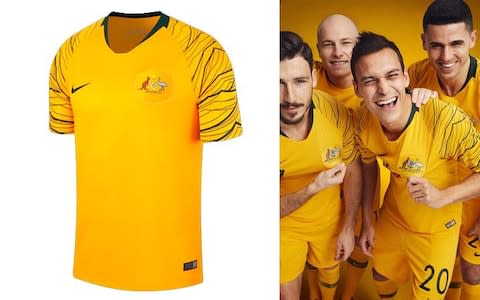 Australia 2018 World Cup home kit - Credit: Nike