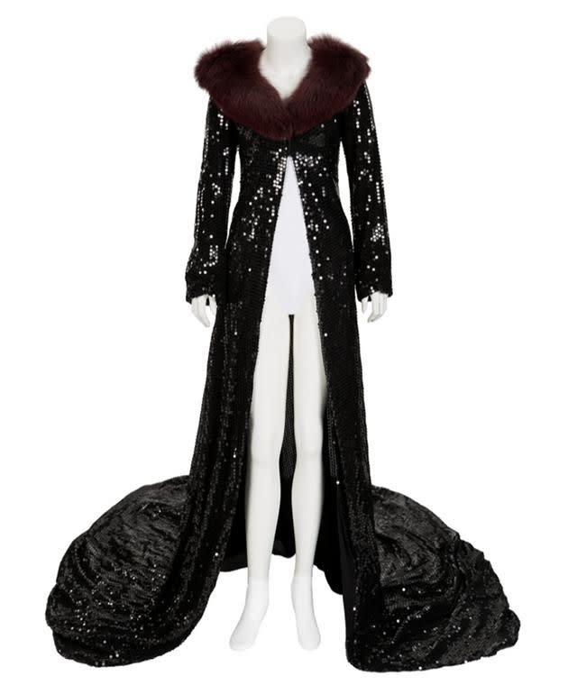 Also up for auction is Houston's Dolce & Gabbana coat she wore on tour.