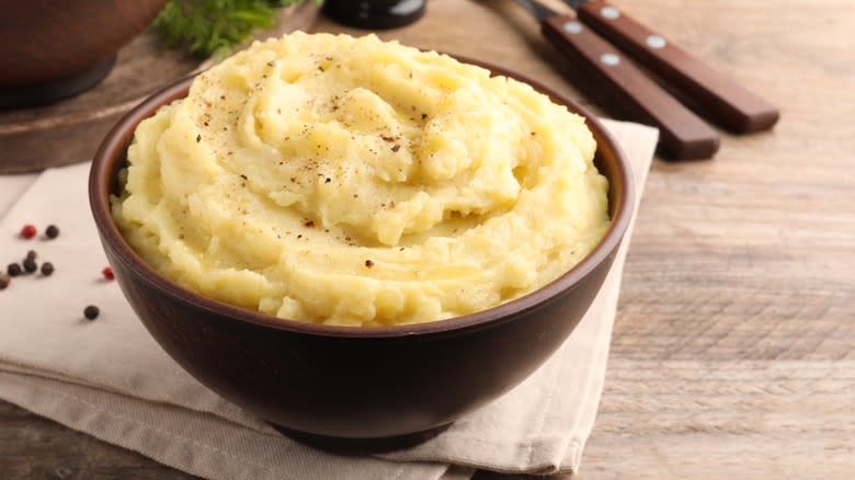 mashed potato in a bowl