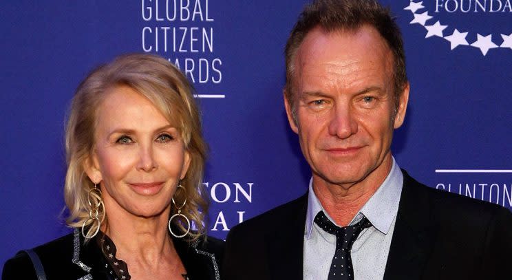 Sting and Trudie Styler/Getty Images