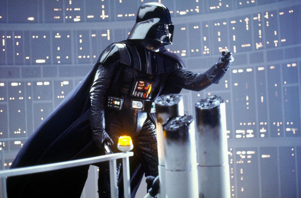 Darth Vader has a honest conversation with his son in "The Empire Strikes Back."