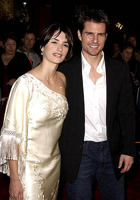 Penelope Cruz and Tom Cruise at the Hollywood premiere of Vanilla Sky