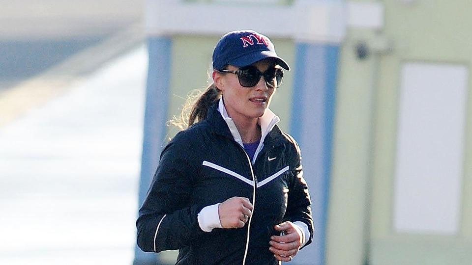 Pippa Middleton is seen jogging in London