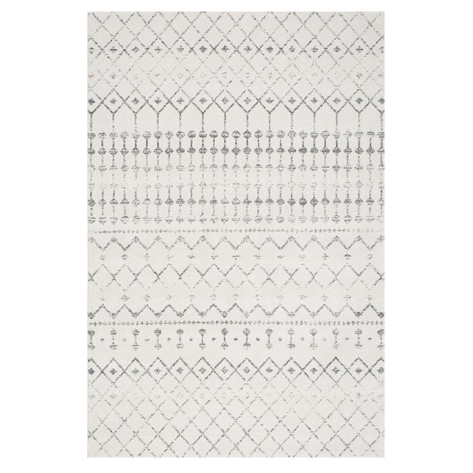 nuLOOM Moroccan Blythe Accent Rug, 2' x 3', Grey/Off-white