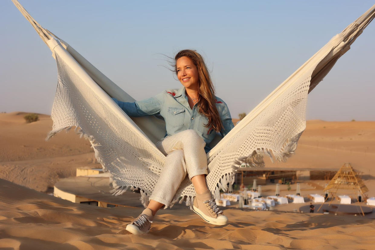 Die Startup-Gründerin von Dinner unter den Sternen in der Dubai-Wüste. - Copyright: Stephanie Reichenbach