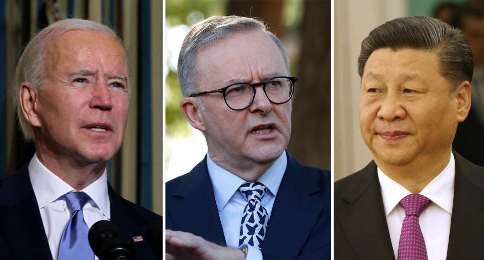 China has long criticised Australia and the US's alliance. Source: Getty/ AAP