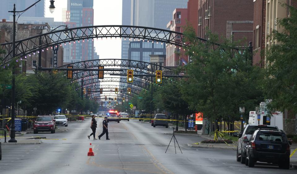 A shooting in the popular Short North arts and entertainment district injured 10 young men and boys on June 23.