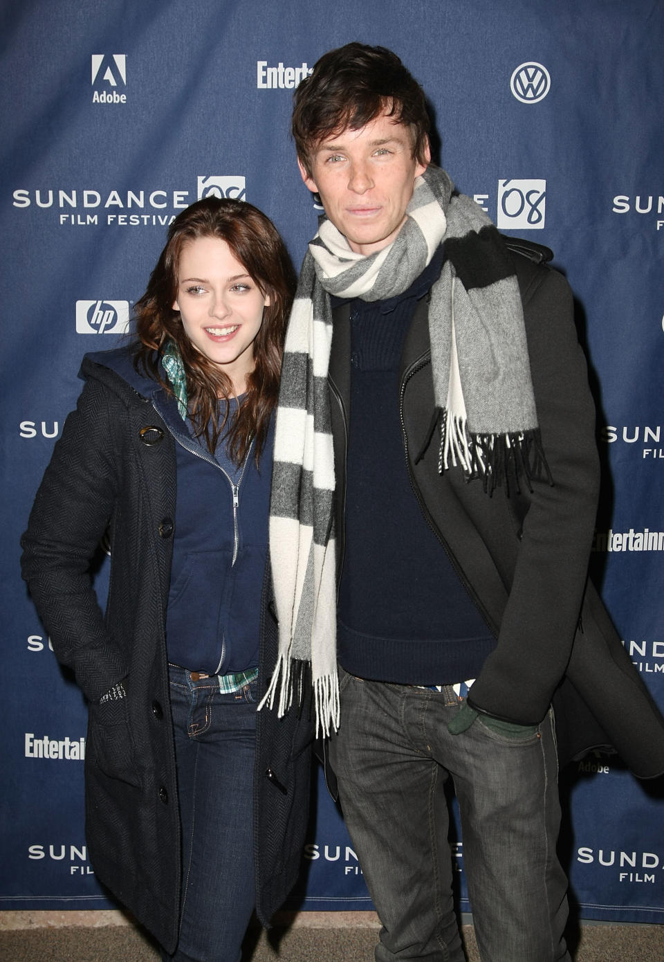 <p>A pre-<em>Twilight</em> Kristen Stewart and Eddie Redmayne, before his Oscar-winning performance in <em>The Theory of Everything</em>, posed together at the premiere of <em>The Yellow Handkerchief</em>. (Photo: Andrew H. Walker/Getty Images) </p>