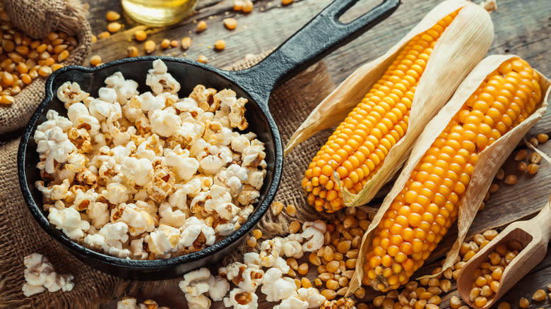 popcorn on the cob