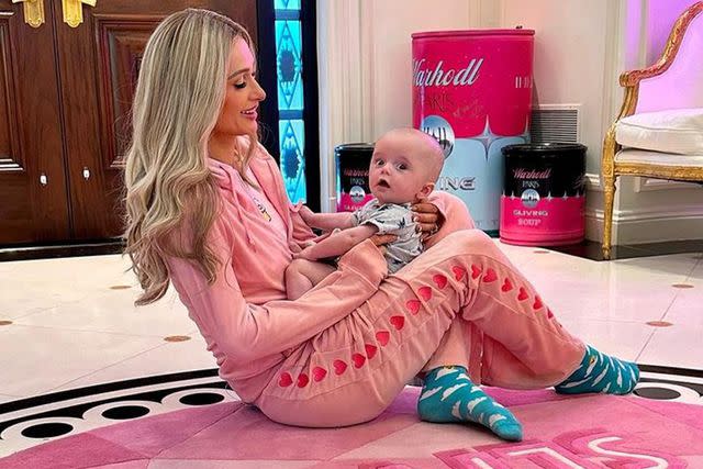 <p>Paris Hilton Instagram</p> Paris Hilton and her adorable son