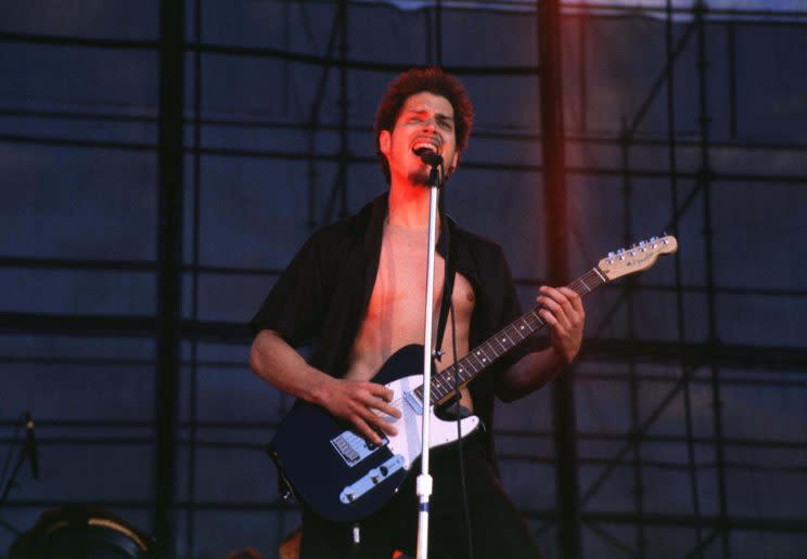 Chris Cornell of Soundgarden during Lollapalooza 1996 at Downing Stadium, Randall’s Island in New York City.<br>(Photo by Patti Ouderkirk/WireImage)