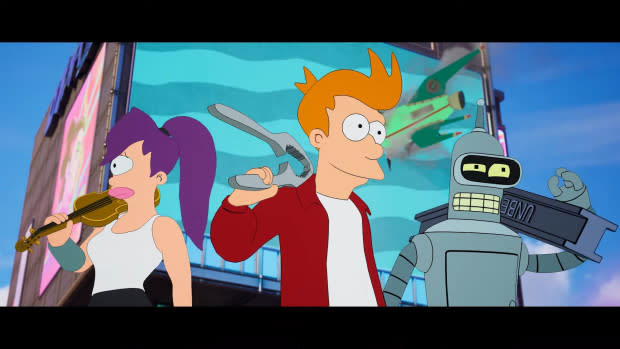 All your favorite characters are here — as long as your favorite characters are Fry, Leela, and Bender. <p>Epic Games</p>