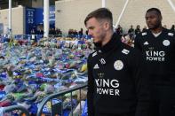 <p>Leicester players (Photo by Mike Egerton/PA Images via Getty Images) </p>