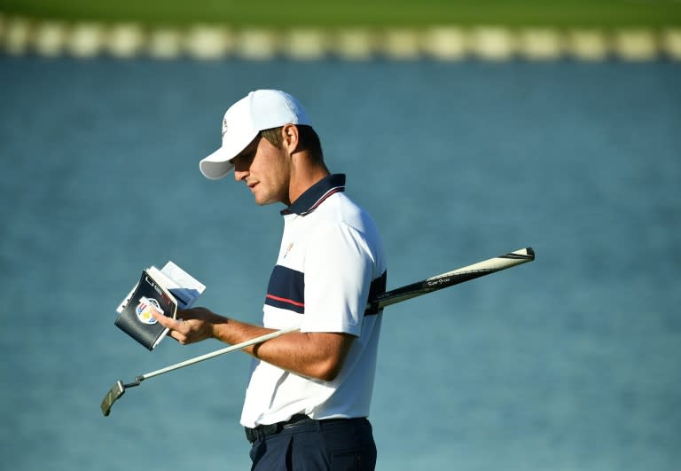 Bryson DeChambeau played alongside Reed in Tuesday's opening practice session