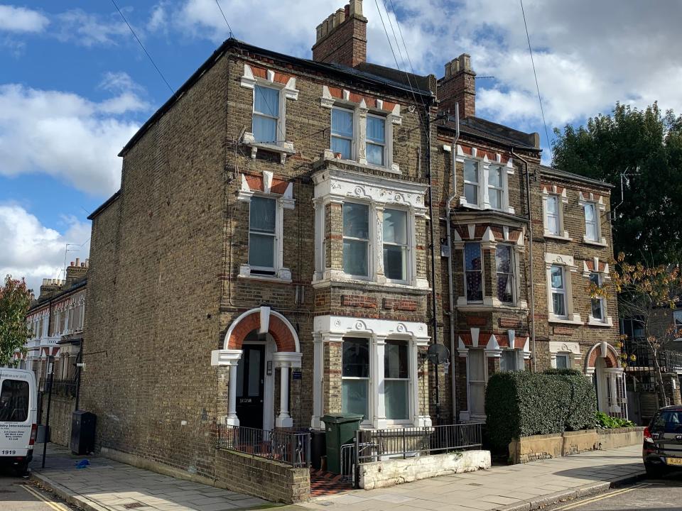 The apartment is located in a period conversion property in Lower Clapton, East London.