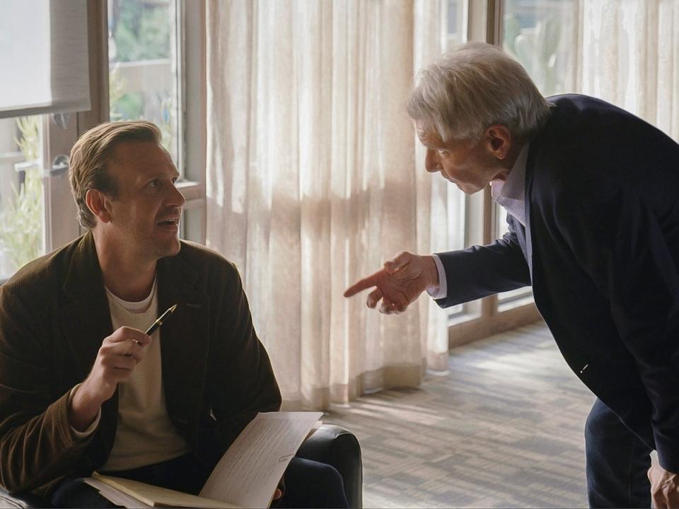 Jason Segel and Harrison Ford in ‘Shrinking’ (Apple TV+)