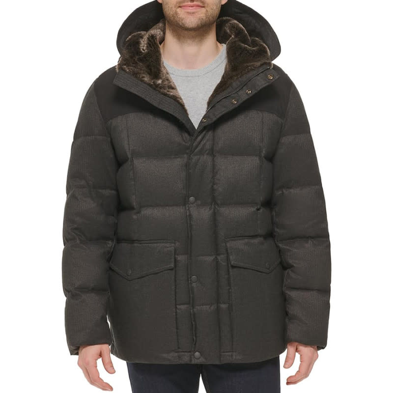 <p>Courtesy of Amazon</p><p>In a sea of packable down jackets, this parka-like offering from Cole Haan stands out. Along with its chunkier profile, the faux fur lining (highly visible on the hood and inside the zippers) creates a much more natural, less technical look than the often boring competition. The filling itself continues this trend, with natural materials (80% down and 20% waterfowl feathers) providing plenty of organic warmth.</p><p>[$398 (was $448); <a href="https://clicks.trx-hub.com/xid/arena_0b263_mensjournal?q=https%3A%2F%2Fwww.amazon.com%2Fdp%2FB0C67QBJJ5%3Fth%3D1%26linkCode%3Dll1%26tag%3Dmj-yahoo-0001-20%26linkId%3D82c29ecd48f221846d72157ec5e5c429%26language%3Den_US%26ref_%3Das_li_ss_tl&event_type=click&p=https%3A%2F%2Fwww.mensjournal.com%2Fstyle%2Famazon-october-prime-day-2023-best-mens-jacket-deals%3Fpartner%3Dyahoo&author=Cameron%20LeBlanc&item_id=ci02cb70cc000027e5&page_type=Article%20Page&partner=yahoo&section=rain%20jackets&site_id=cs02b334a3f0002583" rel="nofollow noopener" target="_blank" data-ylk="slk:amazon.com;elm:context_link;itc:0;sec:content-canvas" class="link ">amazon.com</a>]</p>
