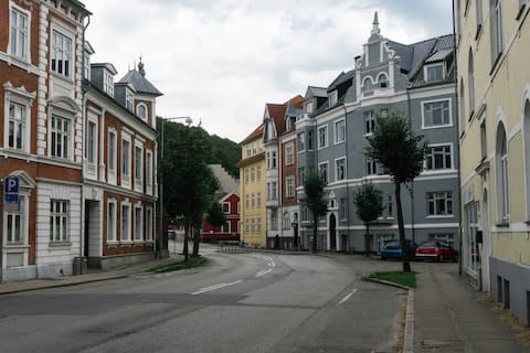 The quiet streets of Vejle, Denmark - Credit: Getty