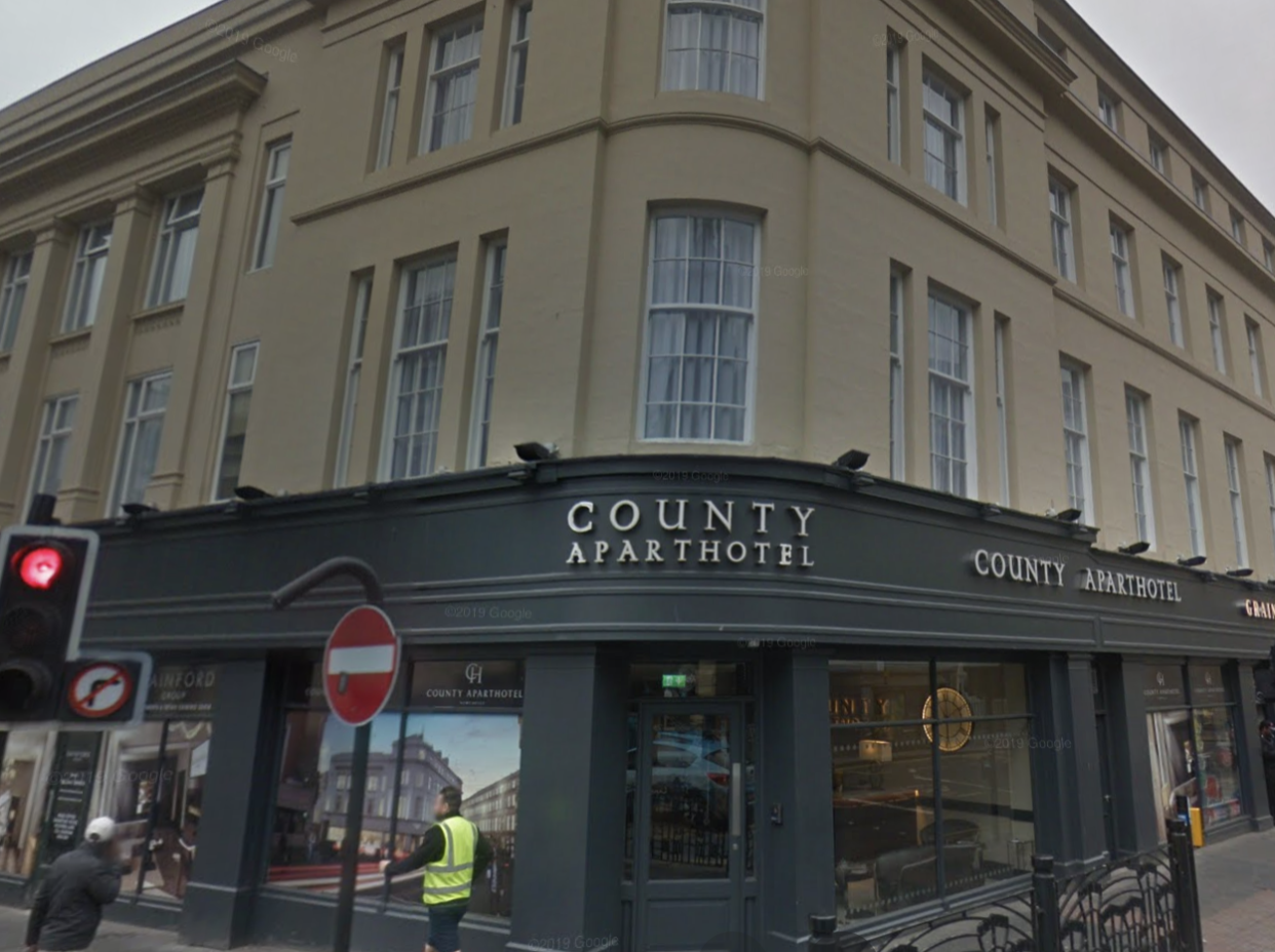 County Aparthotel in Newastle, UK. (SCREENSHOT: Google Street View)