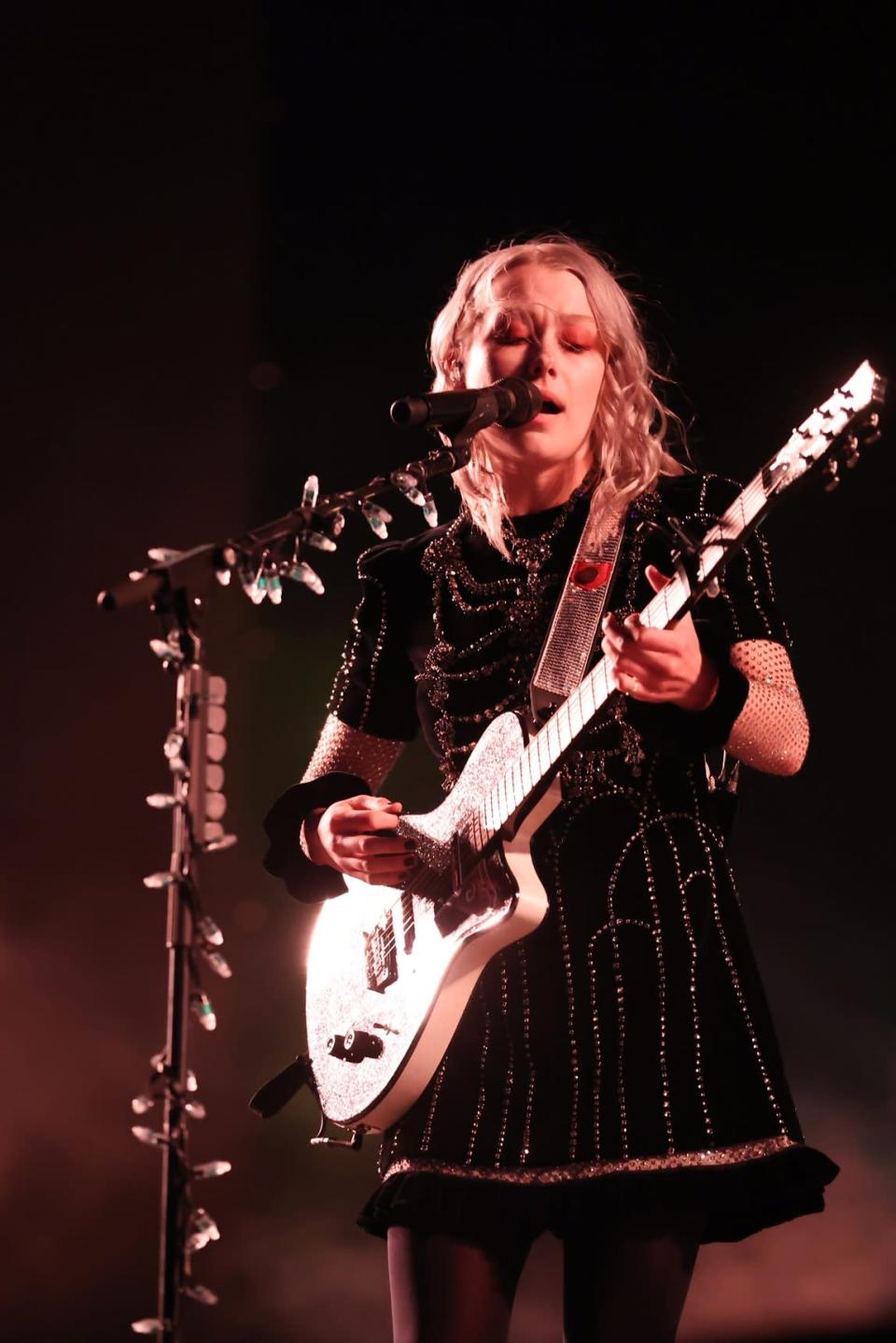 Phoebe Bridgers in Gucci at the 2022 Coachella Valley Music and Arts Festival. - Credit: Courtesy of Gucci