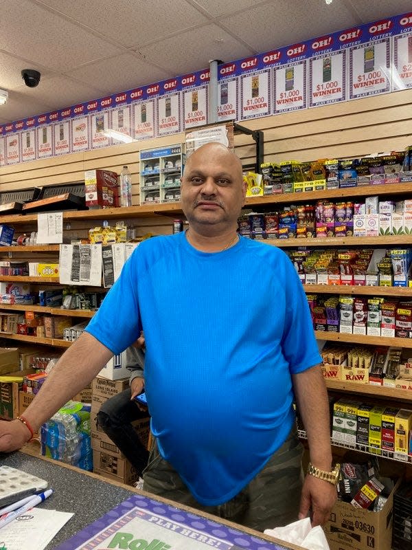 Rickey Patel, owner of Woodlawn Market located in Jackson Township, expects thousands of patrons for Tuesday's Mega Millions drawing.